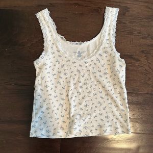 Brandy Melville Floral Tank